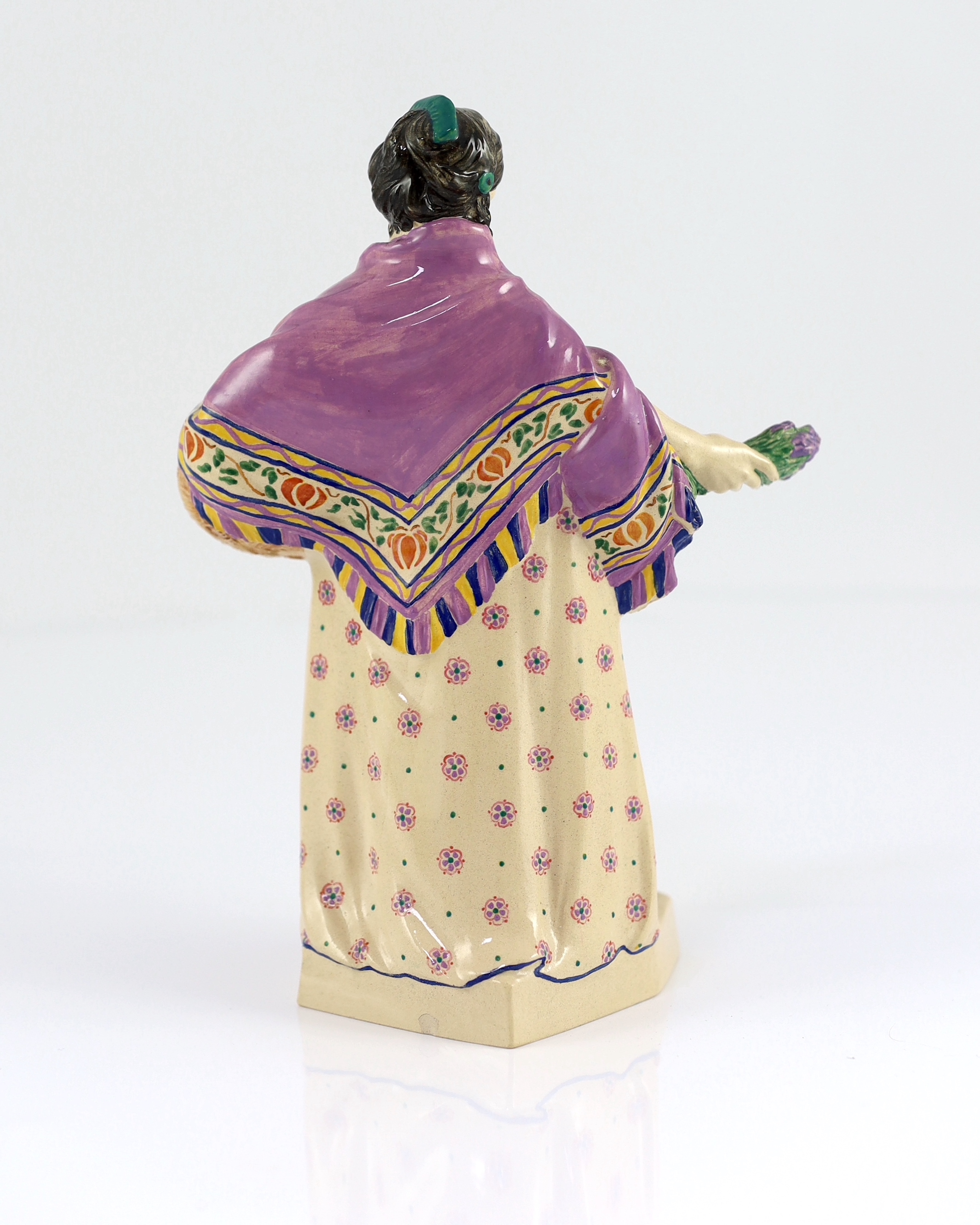 Charles Vyse (1882-1971) - a Chelsea Pottery figure, 'The Lavender Girl'